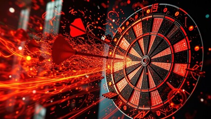 Dart Game Photography - Creative Concept for Social Media