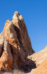 Fototapeta premium Scenic Desert Landscape in the Valley of Fire State Park Nevada