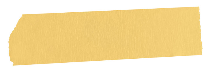 Realistic Masking Tape Title Frame Banner with Torn Edges on Transparent Background

