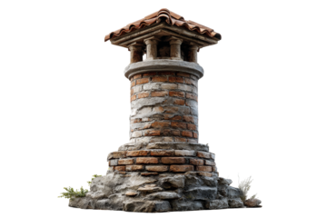 Transparent architectural feature historic village 3d model rustic environment artistic viewpoint conceptual design for digital use