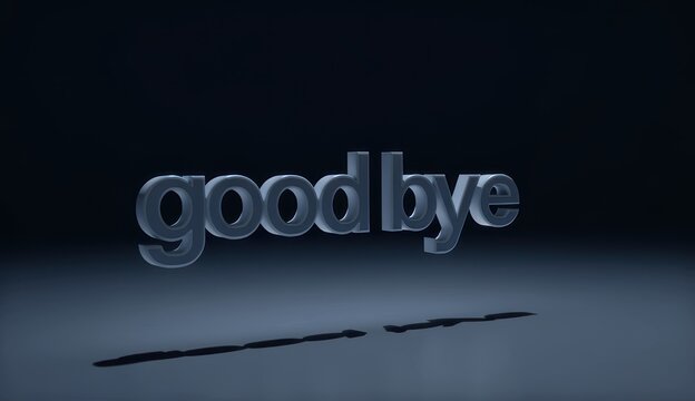 Conceptual image of saying farewell creatively.