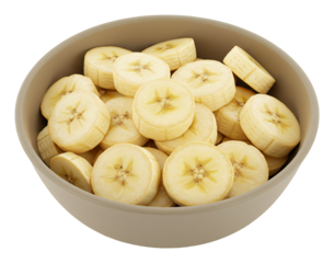 新鮮なバナナ輪切り 小鉢