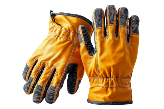 Action-packed transparent work gloves for heavy-duty tasks industrial setting product showcase close-up functionality & durability