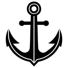 Anchor vector image nautical symbol sea ocean ship marine boat maritime graphic design element clip art icon 100 isolated on transparent background