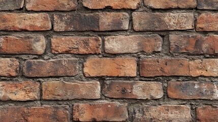 Obraz premium Weathered Old Brick Wall with Vintage Charm