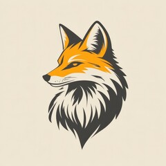 Obraz premium Fox illustration with detailed fur and striking colors showcasing nature's beauty and wildlife elegance