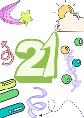 hand drawn vector illustration of a set of different shapes