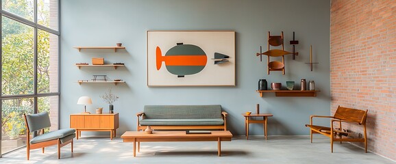 Mid-Century Modern Living Room