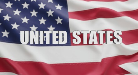 Naklejka premium Waving flag of the United States symbolizing freedom.