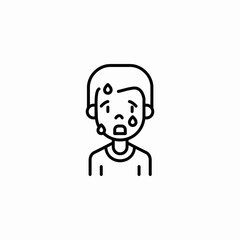 increased sweating icon sign vector