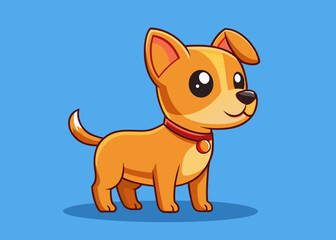 Adorable Cartoon Puppy Dog Illustration for Kids