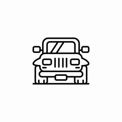 offroad car icon sign vector