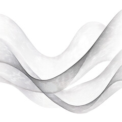Minimalistic Abstract Wave Background in Grayscale – Flowing Line Art for Modern Design

