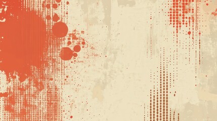 Abstract painted texture with splatters and dots