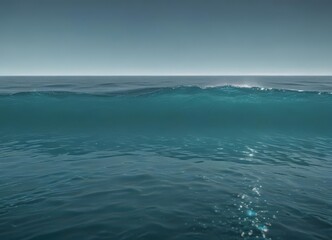 Subtle light blue to deeper teal gradient, evokes tranquil ocean depths ,  digital art, ocean