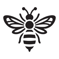 Bee Silhouette Vector Image for Nature and Honey Designs