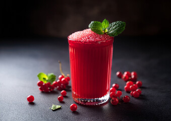 strawberry smoothie with mint