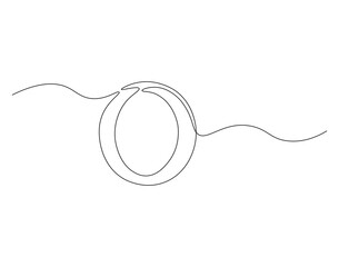 Ring jewellery outline drawing illustration. Continuous line draw of wedding rings vector