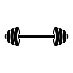Dumbbell Vector Icon Fitness Equipment Silhouette