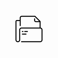 archive folder icon sign vector