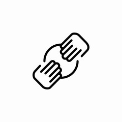 collaboration cooperation icon sign vector