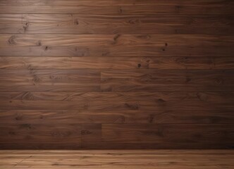 Naklejka premium Dark wood grain backdrop, subtle texture, warm beige and brown tones , surface, background