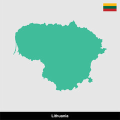 Lithuania country vector map