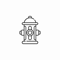 fire hydrant icon sign vector