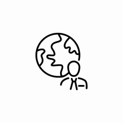 global citizen icon sign vector