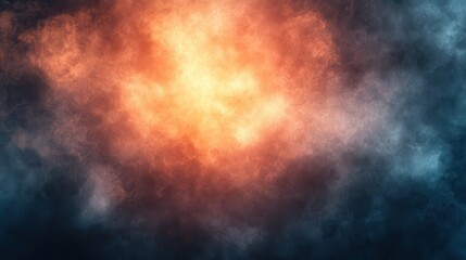 Naklejka premium Abstract smoky clouds with vibrant colors