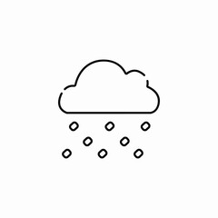 ice pellets icon sign vector