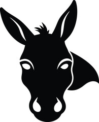donkey head silhouette 