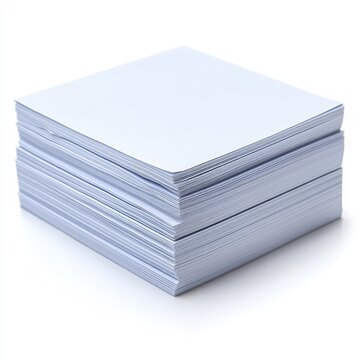 Stack of blank paper