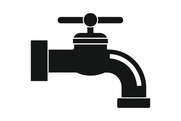 Water Faucet Icon vector illustration isolated on white background