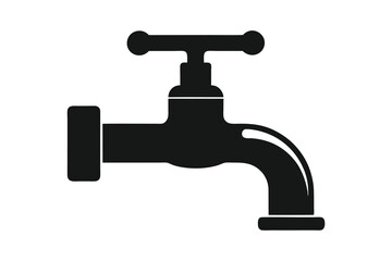 Water Faucet Icon vector illustration isolated on white background