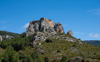 Beautiful castle of Montearagon in the province of Huesca. Spain