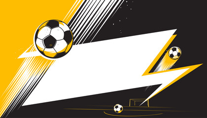 Football or soccer background design. The sport concept © Manovector