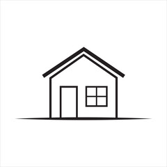 house line icon vector on white background.
