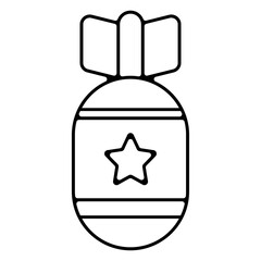 Icones pictogramme symbole chute bombe