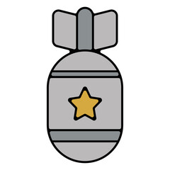 Icones pictogramme symbole chute bombe