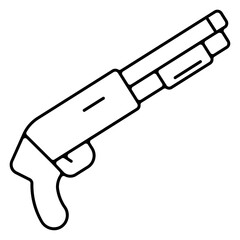 Icones pictogramme symbole fusil a pompe