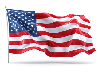 Fototapeta premium American flag waving proudly
