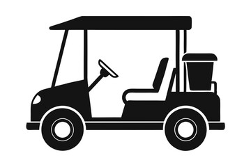 golf cart vector illustration  on white background