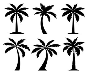 Abstract Coconut Tree Pattern Set in Minimal Style

