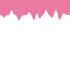 Melting Strawberry with Chocolate Vector