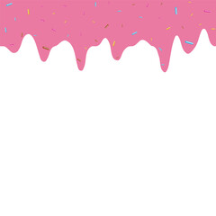 Melting Strawberry with Chocolate Vector