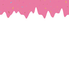 Melting Strawberry with Chocolate Vector