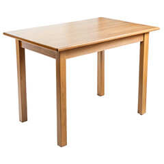 Fototapeta premium wooden table on white background