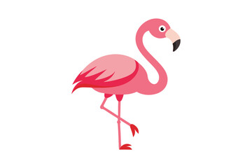 pink flaming vector illustration isolated on white background