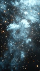 Obraz premium Cosmic nebula filled with stars and luminous clouds in a dark expanse of space